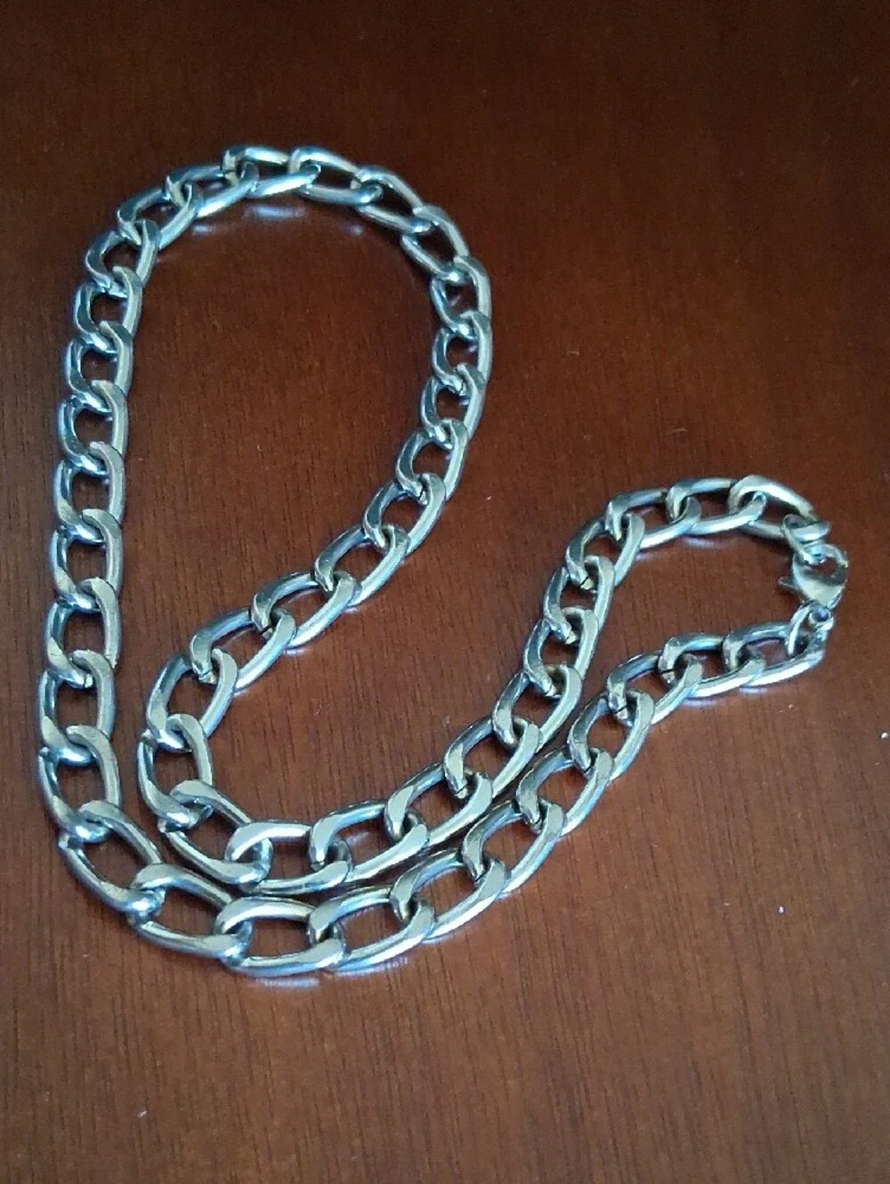 Classic Polished Silver Chain Necklace NN126